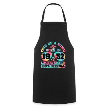 Unique Né en 1952 Édition Limitée - Tablier de cuisine - noir - Devant - AI Model Male 185 dark (185cm)