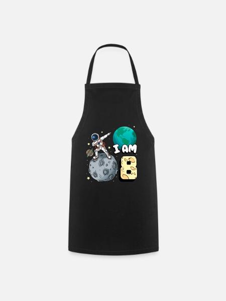 Ich Bin 8 Raum Astronaut Kind Moon Walker 8. - Kochschürze - Schwarz
