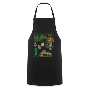 Ce petit soldat est maintenant 4 Army Tank 4. - Tablier de cuisine - noir - Devant - AI Model Male 185 dark (185cm)