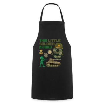Ce petit soldat est maintenant 9 Army Tank 9. - Tablier de cuisine - noir - Devant - AI Model Male 185 dark (185cm)