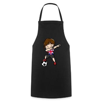 Dabbing Young Football Players United - Cooking Apron - black - Front - AI Model Male 185 dark (185cm)