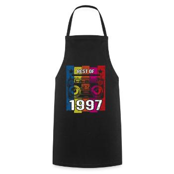 Best Of 1997 Stereo Radio Kassettenspieler - Kochschürze - Schwarz - Vorne - AI Model Male 185 dark (185cm)