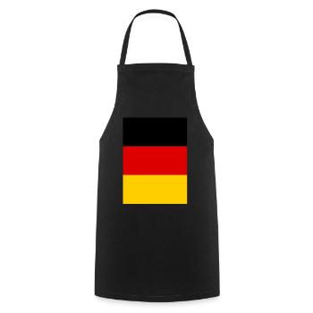 Germany Flag Germany German Flag German - Cooking Apron - black - Front - AI Model Male 185 dark (185cm)
