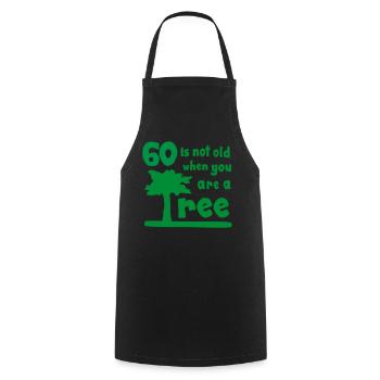60 - Cooking Apron - black - Front - AI Model Male 185 dark (185cm)