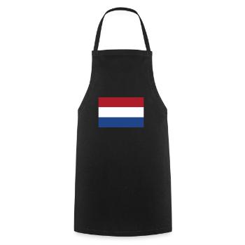 Netherlands Flag Netherlands Holland Dutch - Cooking Apron - black - Front - AI Model Male 185 dark (185cm)