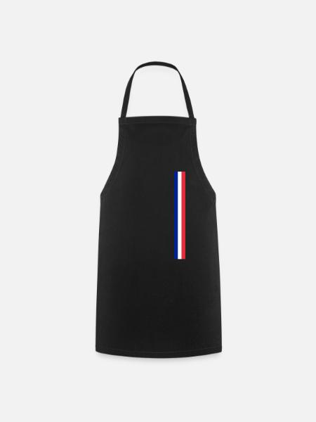 France Paris Tour Eiffel Français Flag Fun - Tablier de cuisine - noir