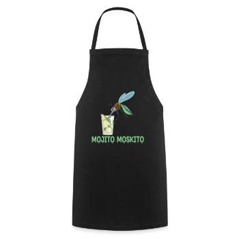 Mojito Mosquito | Drôle de chemise de bière | Drôle - Tablier de cuisine - noir - Devant - AI Model Male 185 dark (185cm)