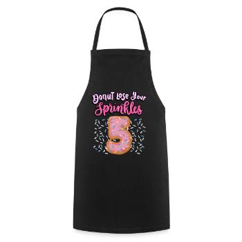 Donut Lose Your Sprinkles 5th Birthday | Donut - Kochschürze - Schwarz - Vorne - AI Model Male 185 dark (185cm)