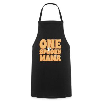 A spooky Halloween costume party under the - Cooking Apron - black - Front - AI Model Male 185 dark (185cm)