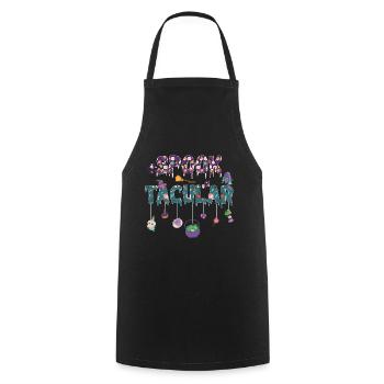 Spook Tacular Spooky Halloween - Tablier de cuisine - noir - Devant - AI Model Male 185 dark (185cm)