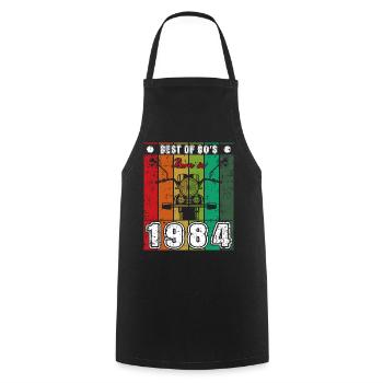 Best Of 80's Born 1984 Classic Motorcycle - Cooking Apron - black - Front - AI Model Male 185 dark (185cm)