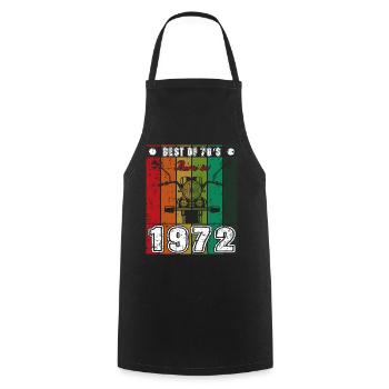Best Of 70's Born 1972 Classic Motorcycle - Cooking Apron - black - Front - AI Model Male 185 dark (185cm)