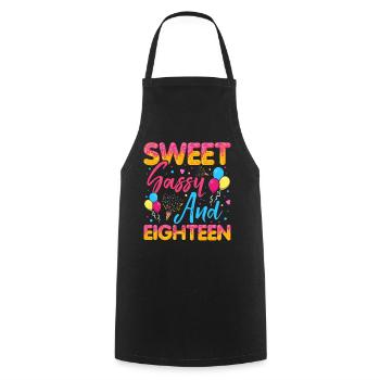 Sweet Sassy And Eighteen Sprinkles Delicious - Kochschürze - Schwarz - Vorne - AI Model Male 185 dark (185cm)