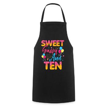 Sweet Sassy And Ten Sprinkles Delicious Doughnut - Kochschürze - Schwarz - Vorne - AI Model Male 185 dark (185cm)
