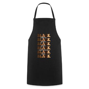 Black History Black Power Black - Cooking Apron - black - Front - AI Model Male 185 dark (185cm)