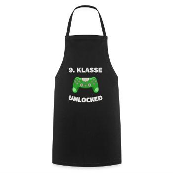 9. Klasse Gamer Deko Zocker Schule Kinder Geschenk - Kochschürze - Schwarz - Vorne - AI Model Male 185 dark (185cm)