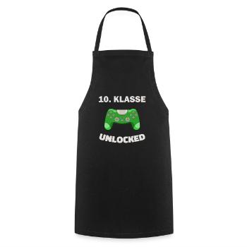 10. Klasse Gamer Deko Zocker Schule Kind Geschenk - Kochschürze - Schwarz - Vorne - AI Model Male 185 dark (185cm)