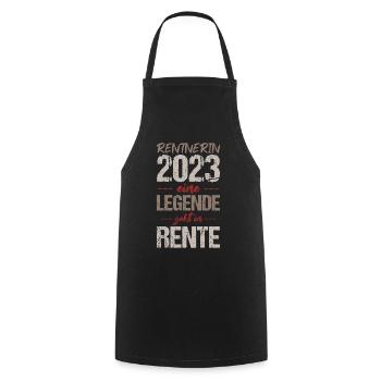 Ruhestand Rente Pension Renteneintritt Abschied - Kochschürze - Schwarz - Vorne - AI Model Male 185 dark (185cm)