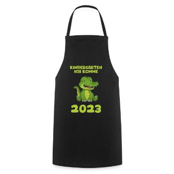 Kindergarten 2023 Ich Komme Mädchen Jungen Kita - Kochschürze - Schwarz - Vorne - AI Model Male 185 dark (185cm)