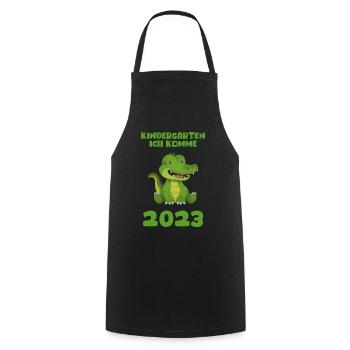 Kindergarten 2023 Ich Komme Mädchen Jungen Kita - Kochschürze - Schwarz - Vorne - AI Model Male 185 dark (185cm)