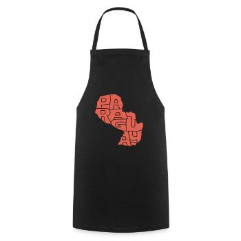 Paraguay Republik Karibik Südamerika Fun Geschenk - Kochschürze - Schwarz - Vorne - AI Model Male 185 dark (185cm)