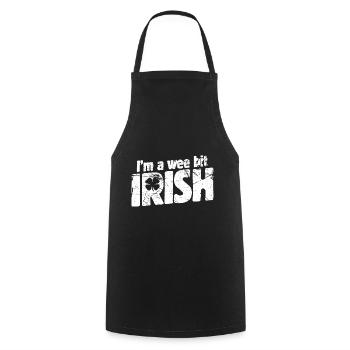 i'm a wee bit irish - Kochschürze - Schwarz - Vorne - AI Model Male 185 dark (185cm)