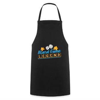 Board Game Nerd Gifts Board Games - Cooking Apron - black - Front - AI Model Male 185 dark (185cm)