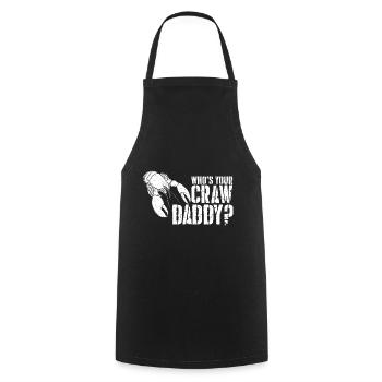 Krebspapa kochen Krebse Saison Hummer Papa - Kochschürze - Schwarz - Vorne - AI Model Male 185 dark (185cm)