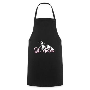 St anton - Tablier de cuisine - noir - Devant - AI Model Male 185 dark (185cm)