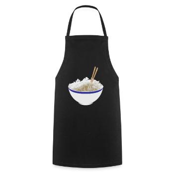 RIZ 'r - Tablier de cuisine - noir - Devant - AI Model Male 185 dark (185cm)