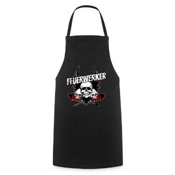 fireworks 05 - Cooking Apron - black - Front - AI Model Male 185 dark (185cm)