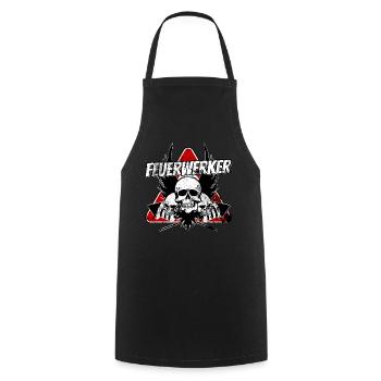 Feux d’artifice 04 - Tablier de cuisine - noir - Devant - AI Model Male 185 dark (185cm)