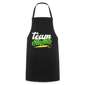 team mojito personalized humor gift idea - Cooking Apron - black - Front - AI Model Male 185 dark (185cm)