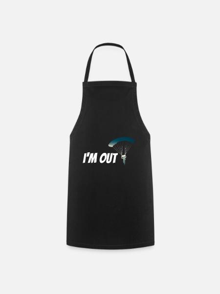 parachute - Cooking Apron - black