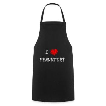 Frankfurt city love gift - Cooking Apron - black - Front - AI Model Male 185 dark (185cm)