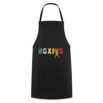 Boxen - Kochschürze - Schwarz - Vorne - AI Model Male 185 dark (185cm)