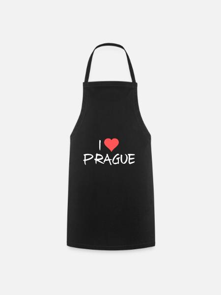 Prag - Kochschürze - Schwarz