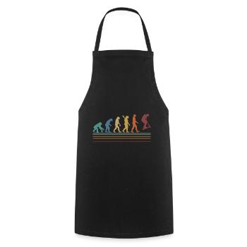 Vintage Stunt Scooter Pedal Scooter Boys Gift - Cooking Apron - black - Front - AI Model Male 185 dark (185cm)