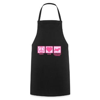 Sealyham Terrier Mom Mama Mistress Peace Love - Cooking Apron - black - Front - AI Model Male 185 dark (185cm)