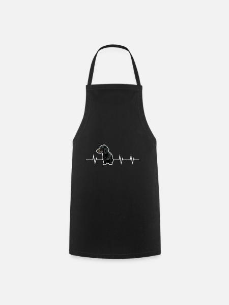Little Dog, Big Heart - Dachshund Edition - Cooking Apron - black