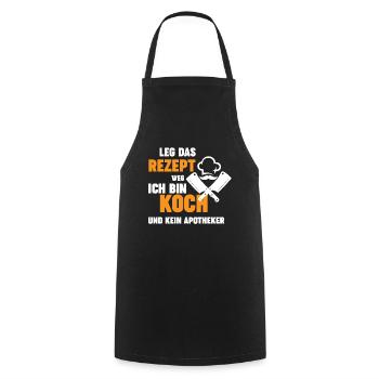 Ich Bin Koch - Witziges Koch Design - Kochschürze - Schwarz - Vorne - AI Model Male 185 dark (185cm)
