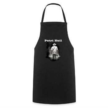 Petri Heil weiss - Tablier de cuisine - noir - Devant - AI Model Male 185 dark (185cm)