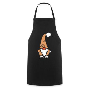 Secret Santa Christmas Xmas Cute Comic Red Nose Icon - Cooking Apron - black - Front - AI Model Male 185 dark (185cm)