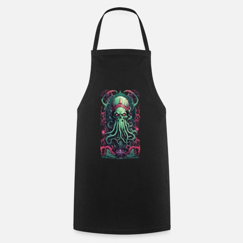 Démons roi Underworld gothique occulte Design - Tablier de cuisine - noir