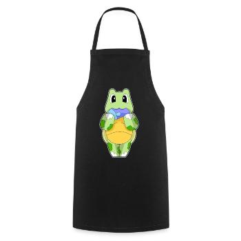Turtle Fish - Cooking Apron - black - Front - AI Model Male 185 dark (185cm)
