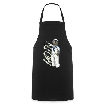 Joint MOIN en look marin - Tablier de cuisine - noir - Devant - AI Model Male 185 dark (185cm)