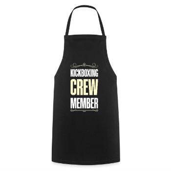 Kickboxing Crew - Cooking Apron - black - Front - AI Model Male 185 dark (185cm)