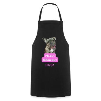 Société de chiot : Suis-moi - Tablier de cuisine - noir - Devant - AI Model Male 185 dark (185cm)