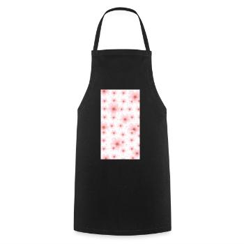 Bouquet de fleurs aquarelles roses - Tablier de cuisine - noir - Devant - AI Model Male 185 dark (185cm)