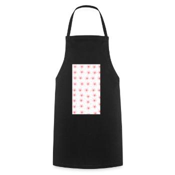 Bouquet de fleurs aquarelles roses - Tablier de cuisine - noir - Devant - AI Model Male 185 dark (185cm)